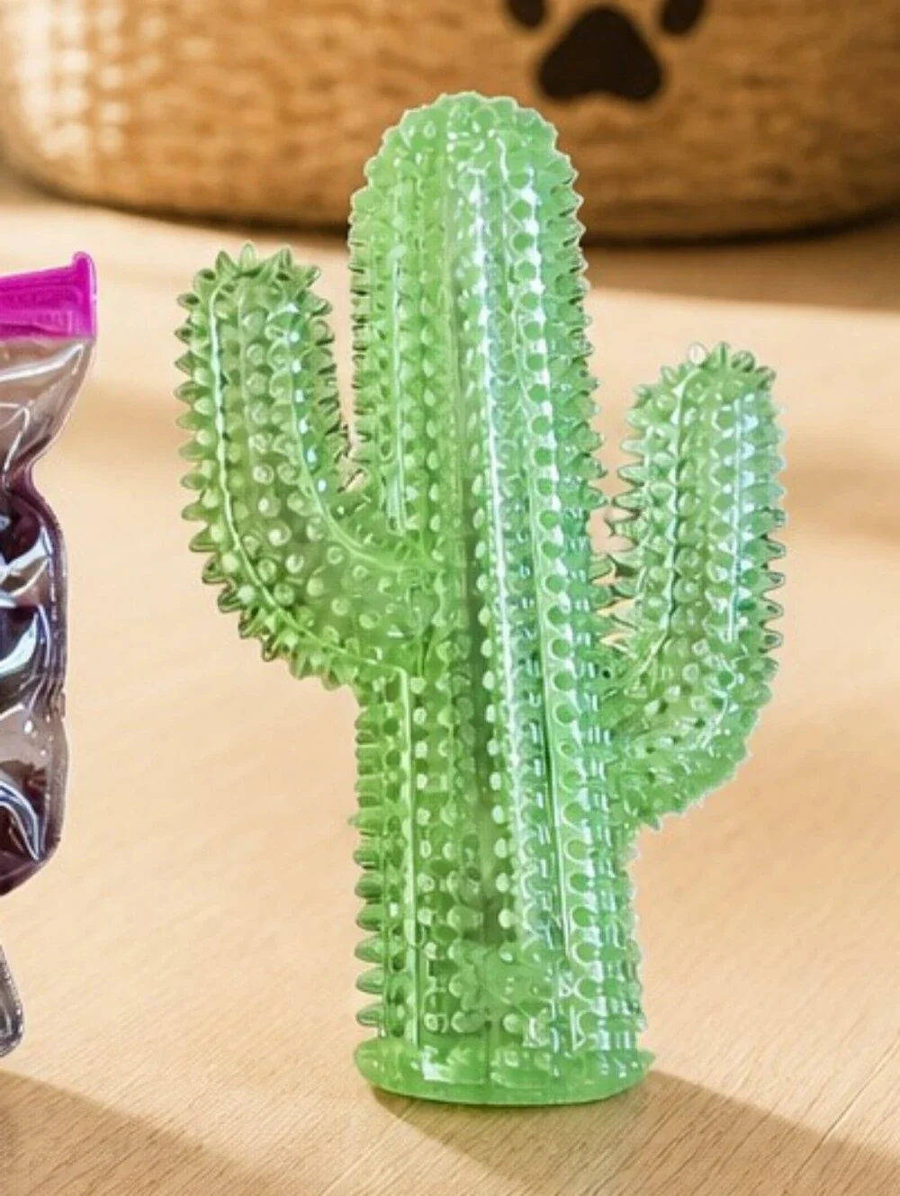 📣 Dog 🐕 Rain ☔ Snow ❄ Rubber Size Large Boots & Glow in the Dark Cactus Toy 🌵